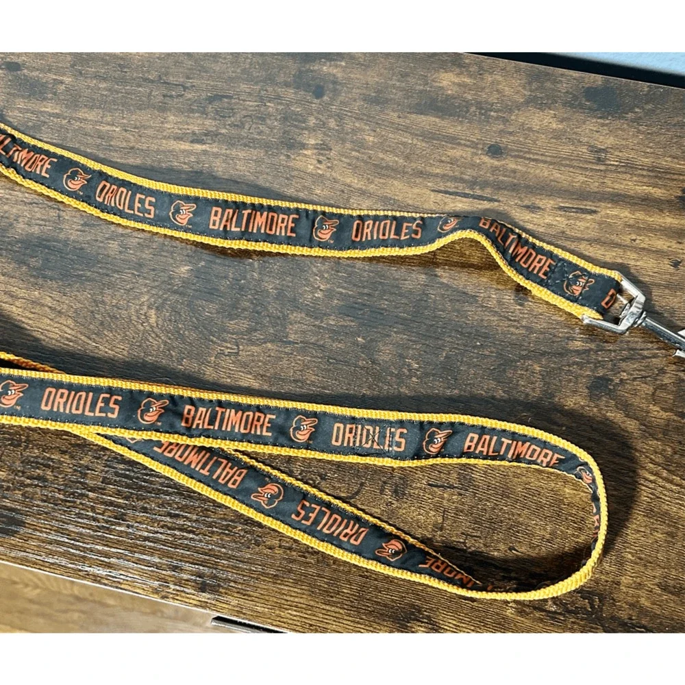 Vintage Baltimore Orioles MLB Black & Orange 4ft Dog Leash